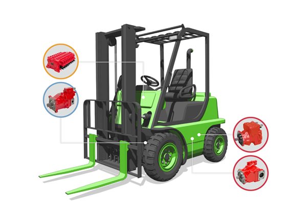 forklifts trucks labelled diagram