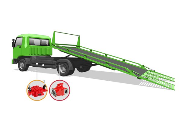 tow truck labelled diagram